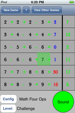 MathFourOps - 1st number