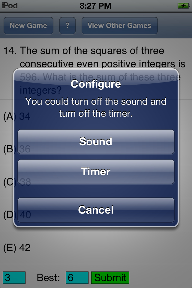 Configure