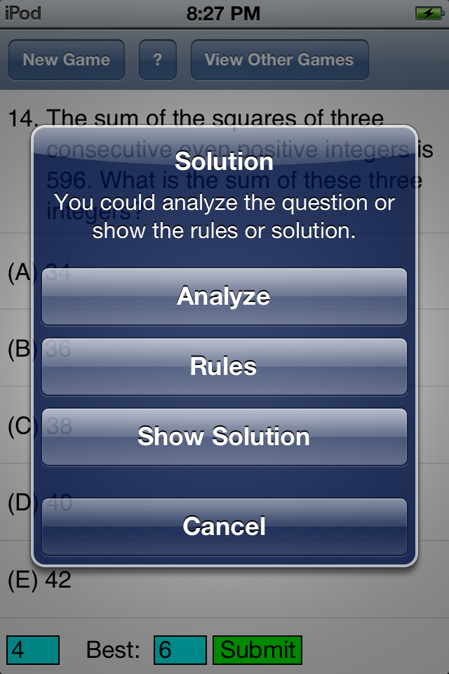 Solution